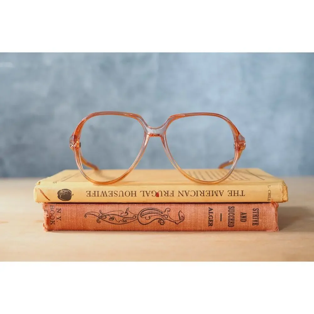 Vintage 1970s Eyeglasses Grandma Chic Boho Festival NOS Jackie O France 55-15